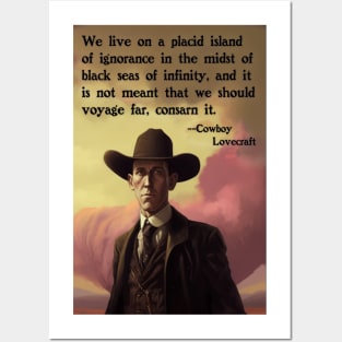 Cowboy Lovecraft Design 2 Posters and Art